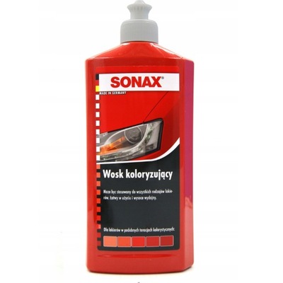 SONAX NANO PRO WOSK KOLORYZUJĄCY CZERWONY MLECZKO