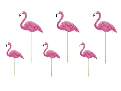 Toppery pikkery pik różowe Aloha flamingi różowe