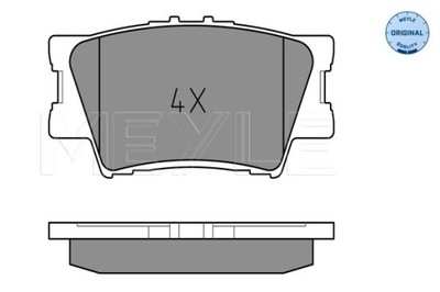 ZAPATAS DE FRENADO TOYOTA T. RAV4 3 2,0/2,2D-4D 06- 0252433815 MEYLE  