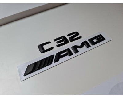 C32 Amg Matte Black Letter Number Rear Boot Badge 