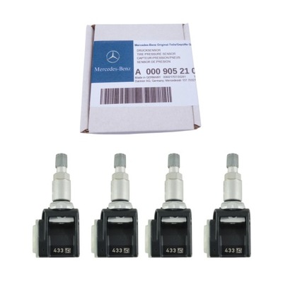 4X JUTIKLIS SLĖGIO PADANGŲ TPMS MERCEDES CLS C257 AMG C190 R190 A0009052102 