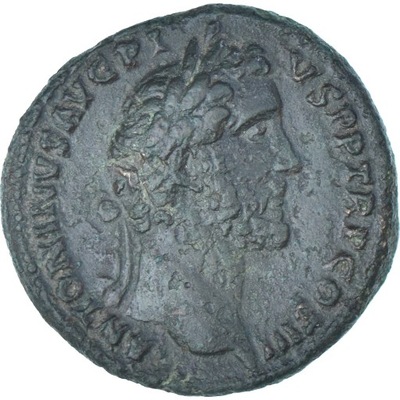 Antoninus Pius, As, 140-144, Rome, Brązowy, AU(50-