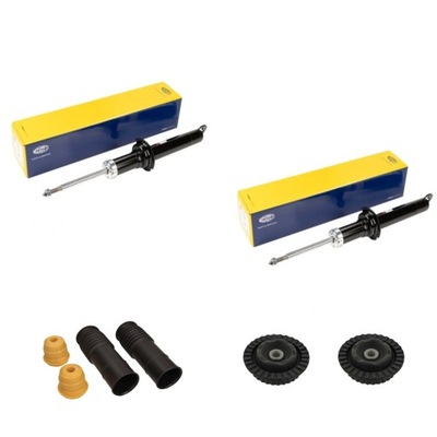 Амортизатори перед + відбійники захист подушки безпеки do alfa romeo 147 156 gt фото №1