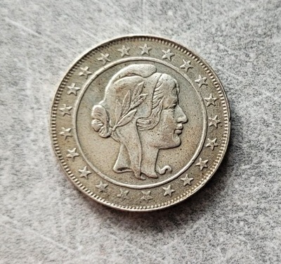 67) BRAZYLIA srebro - 2000 Reis -1924 r.