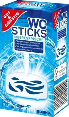 Z NIEMIEC G&G Wc-Sticks Ocean Zawieszki WC 4 x 40 g