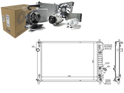 NIS61687 РАДИАТОР ДВИГАТЕЛЯ CHEVROLET AVEO / KALOS