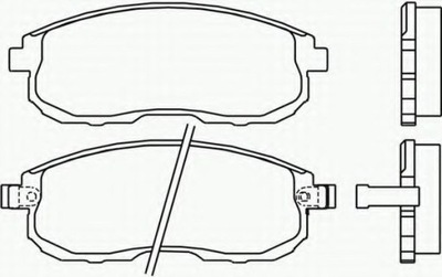 КОЛОДКИ ПЕРЕД NISSAN MAXIMA 88-, NISSAN TIIDA 07-