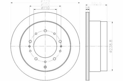Textar 92172803 диск гальмівна фото №1