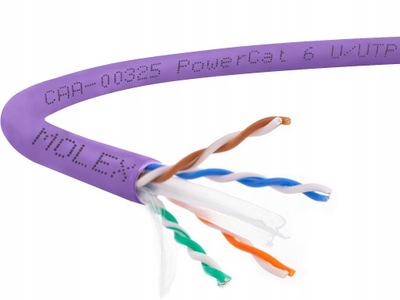 Molex kabel przewód skrętka Cu UTP kat.6 LSOH