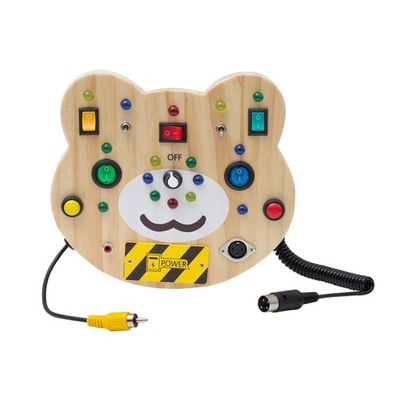Drewniana zabawka sensoryczna Przełącznik świateł