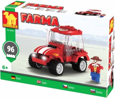 Klocki DROMADER FARMA TRAKTOR 96elem. 6+