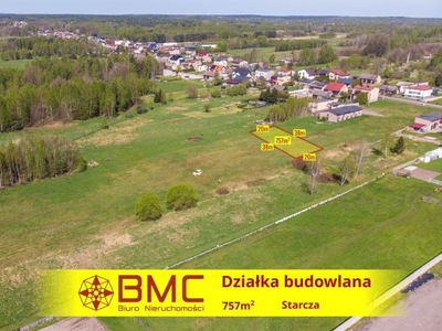 Działka, Starcza, Starcza (gm.), 757 m²