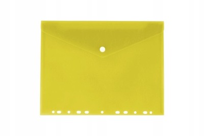 Teczka koperta do segregatora zatrzask A4 żółta