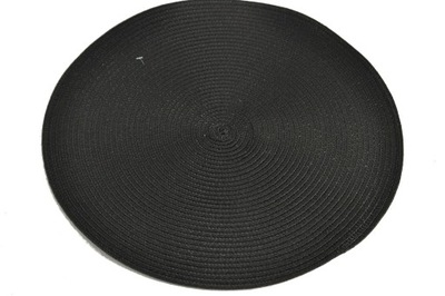 Mata czarna okrągła podkładka 38 CM