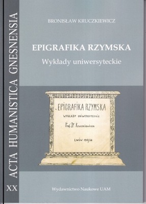 Epigrafika rzymska. Wykłady uniwersyteckie