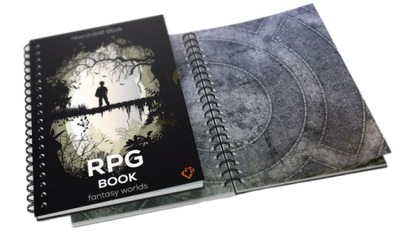 Księga RPG A3 Playmaty RPG Book Fantasy Worlds