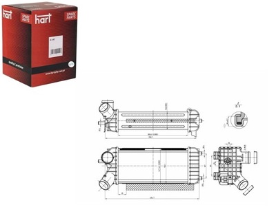 Інтеркулер радіатор повітря ford c-max 11- hart фото №1