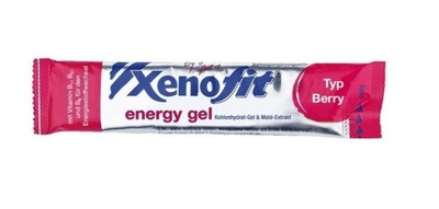 ŻEL ENERGETYCZNY JAGODOWY XENOFIT 25G WĘGLOWODANY WITAMINA B1 B2 B6