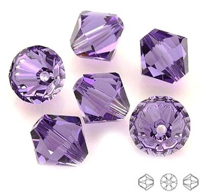 5328 Swarovski Xilion 6mm Tanzanite 5szt