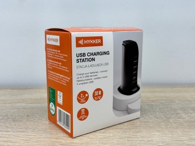 STACJA ŁADUJĄCA HYKKER USB 30W 5 X USB