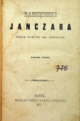 Pamiętniki Janczara 1857 r.