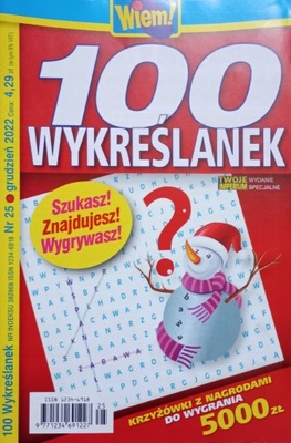 Krzyżówki Wiem! 100 WYKREŚLANEK 25/2022