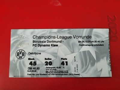 Bilet Borussia Dortmund - Dynamo Kijów