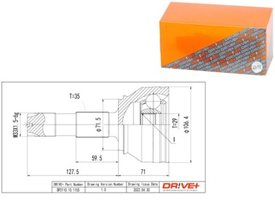 COUDE DEMI-AXE EXTERIEUR CITROEN JUMPER 3.0HDI 06- DRIVE+ - milautoparts-fr.ukrlive.com