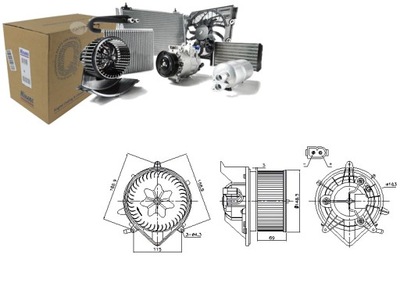 FAN AIR BLOWERS MINI R56 R57 R58 R59 CLUBMAN R55 CLUBVAN R55  