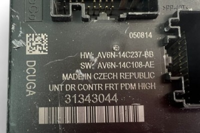 Блок управления volvo v40 хэтчбек 31343044 2013 фото №1