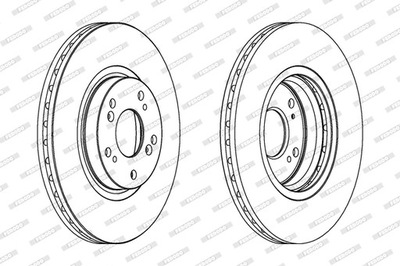 DISKAI STABDŽIŲ PRIEK. FERODO DDF1424 