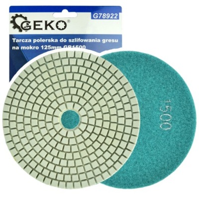 TARCZA DO POLEROWANIA 125MM DIAMENTOWA GRIT 1500 NA RZEP DO MARMURU