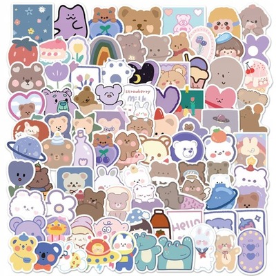 100 ШТУК CARTOON CUTE BEAR GRAFFITI НАКЛЕЙКИ DIY LOK151 фото