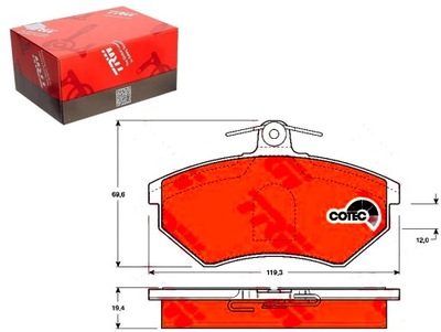 PADS BRAKE VW FRONT CADDY GOLF PASSAT 1,4-2, - milautoparts-fr.ukrlive.com