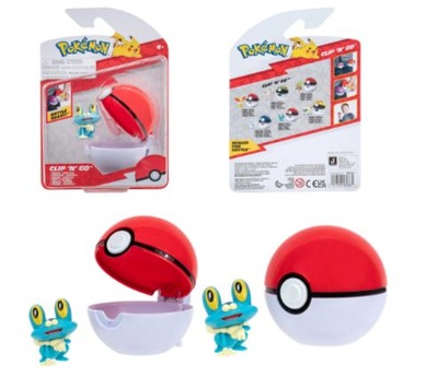 Pokemon Zestaw POKEBALL Clip N Go Froakie