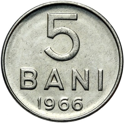 Rumunia - Republika - moneta - 5 Bani 1966