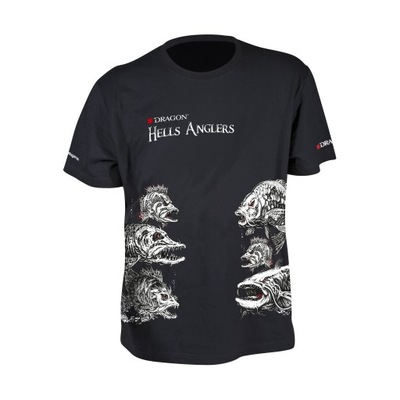 Koszulka T-shirt Dragon H.Anglers Mix S czarny