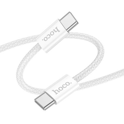 Kabel Hoco X104 USB typ C - USB typ C 2 m biały 60W