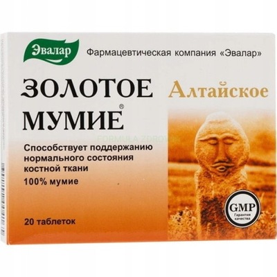 Złote Mumio 20 tabletek odporność wzmocnienie