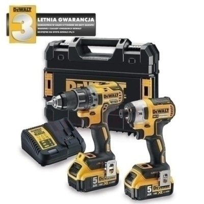 DEWALT Zestaw COMBO DCK268P2T 18V 2x5,0Ah