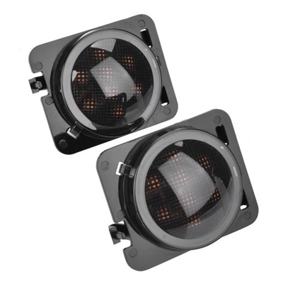 PAR GIROS LATERALES DIOPARA LUMINOSO LED FENDER CONVIENE PARA JEEP WRANGLER JK 63  