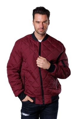 KURTKA MĘSKA BOMBER MY01 BORDO XL