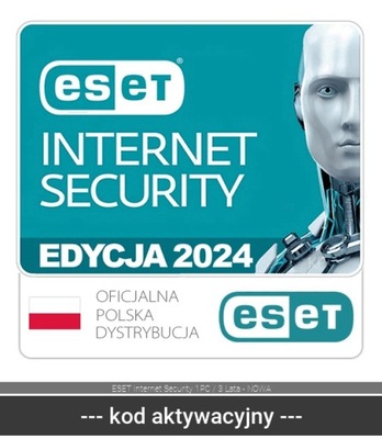 ESET Internet Security 1PC / 3 Lata - NOWA