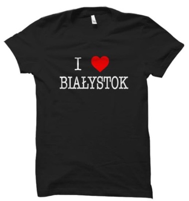 I LOVE BIAŁYSTOK koszulka damska