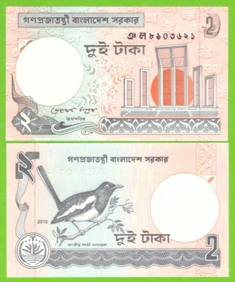 BANGLADESZ 2 TAKA 2010 P-6Cn UNC