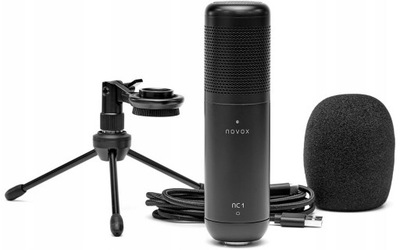 Novox NC-1 New Black 2022 Mikrofon pojemnościowy USB Dla gracza / streamera