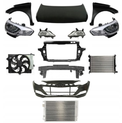 Hyundai i20 14-18 перед капот бампер pas лампа фото №1