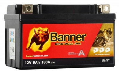 BANNER BIKE BULL GEL 50901 12V 9AH 180A GTZ10-4