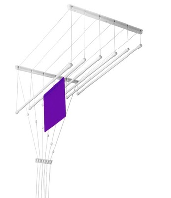 Suszarka ŁAZIENKOWA Sufitowa 6 prętowa 6x140 cm