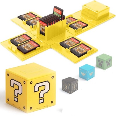Przenośne 16-częściowe pudełko na karty do gry Nintendo Switch